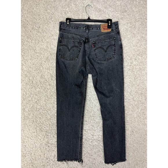 Levi's Charcoal Straight Leg Jeans - Picture 6 of 12